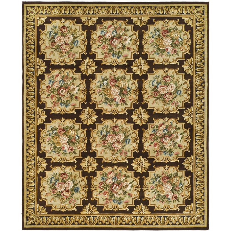 Tapis oriental en laine touffeté à la main Bartlett, Rectangle 8 pi x 10 pi