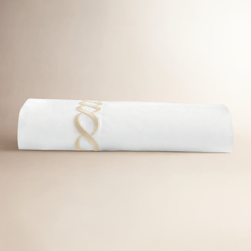 Leno Cotton Blend Percale Flat Sheet, Taupe, Full/Queen Flat Sheet