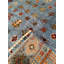 Tapis bleu original en laine et coton noué à la main