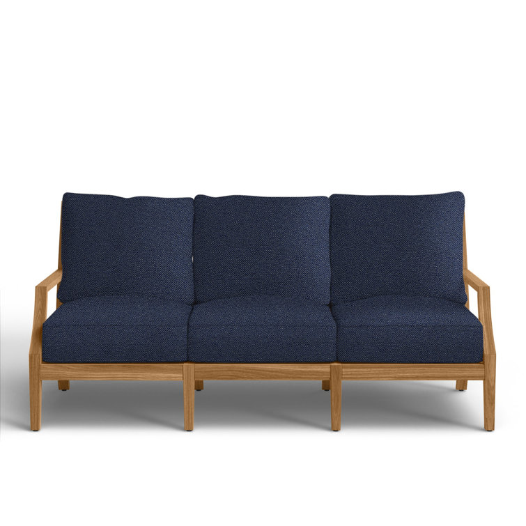 Haley Teak Outdoor Lattice Back Sofa