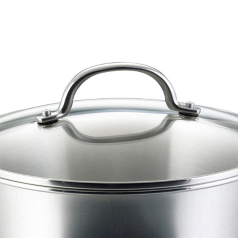 Millennium 10-Piece Stainless Steel Cookware Set with Glass Lids
