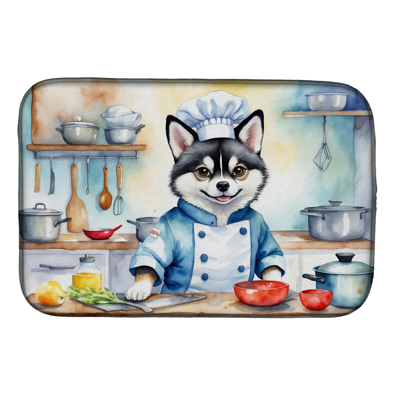 Tapis de séchage Alaskan Klee Kai The Chef