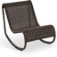 Chaise berçante d'extérieur en osier Antigua-167879041