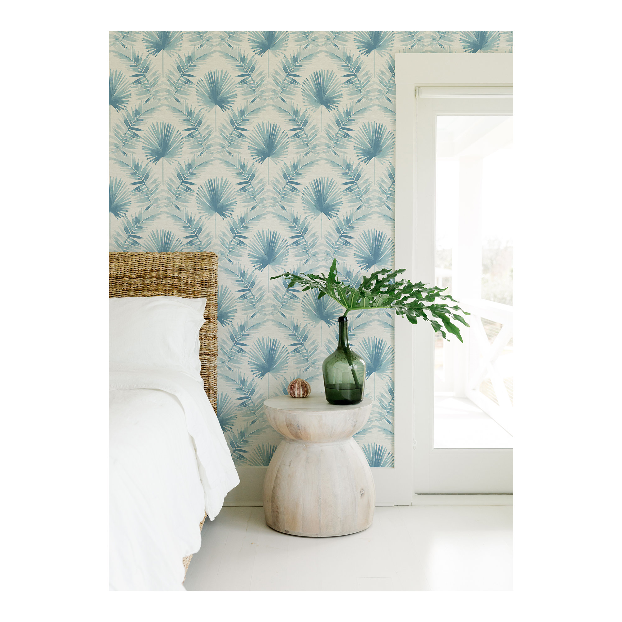 Dorinda Botanical Wallpaper, Blue