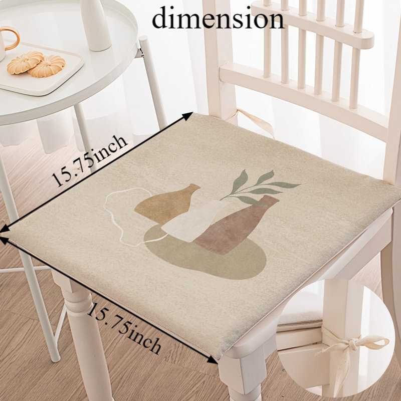 Coussin de chaise Red Barrel Studio®, L 15,74 po x P 15,74 po