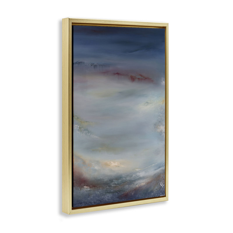  «Coral Underwater Impression» par Lydia Orange, H 25 po x l 17 po, Cadre flottant métallique doré