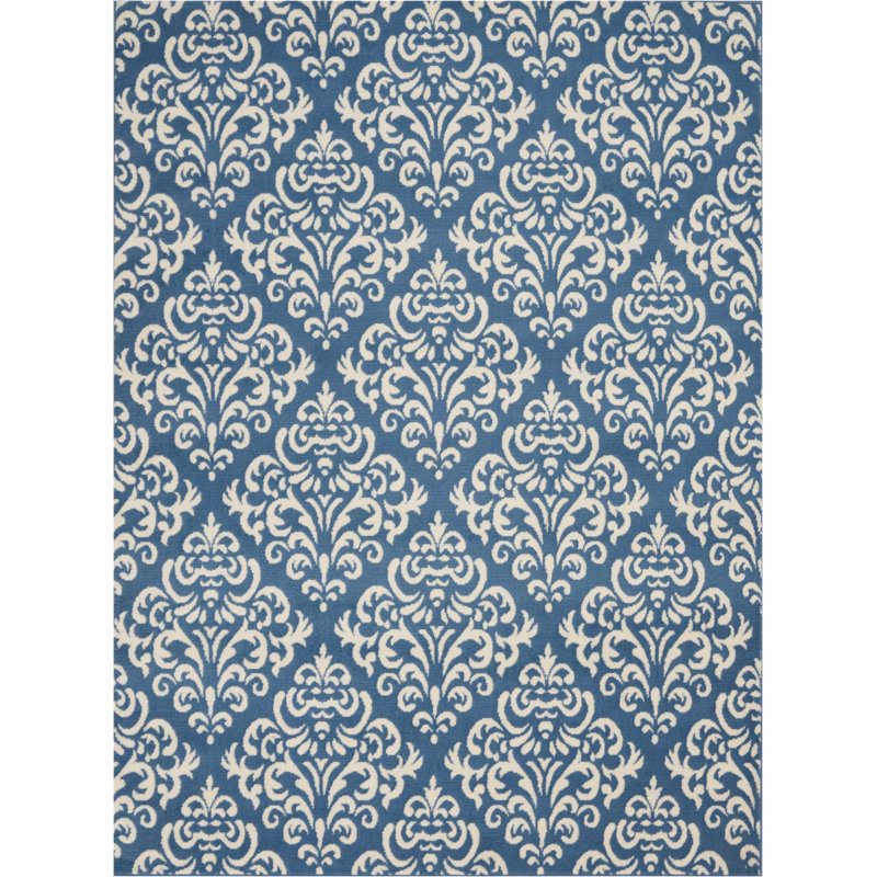 Gjuljeta Damask Indoor Rug, Rectangle 5'3" x 7'3"