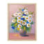 «White Gerbera Daisies & Wildflowers», art mural, impressions botaniques florales, œuvre d'art encadrée sur papier-93487848-93487849