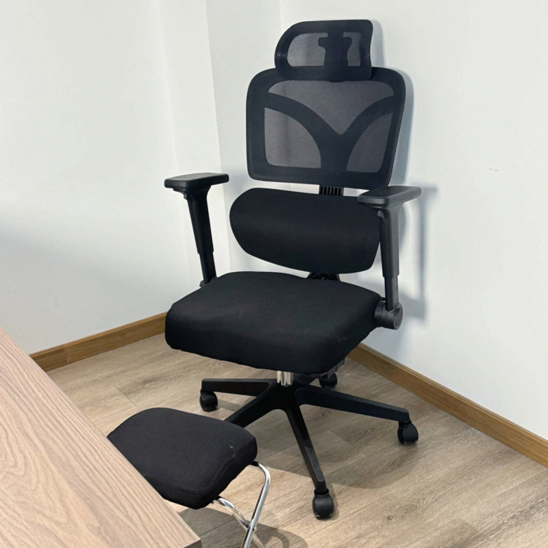 Chaise de bureau ergonomique Zero Gravity, inclinaison à 145 ° avec appui-tête 3D et soutien lombaire à 4 positions, siège en filet respirant pour la maison / le travail / les jeux