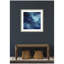 «Rich Blue Watery Abstract» par The Creative Bunch Studio, reproduction d'art encadrée