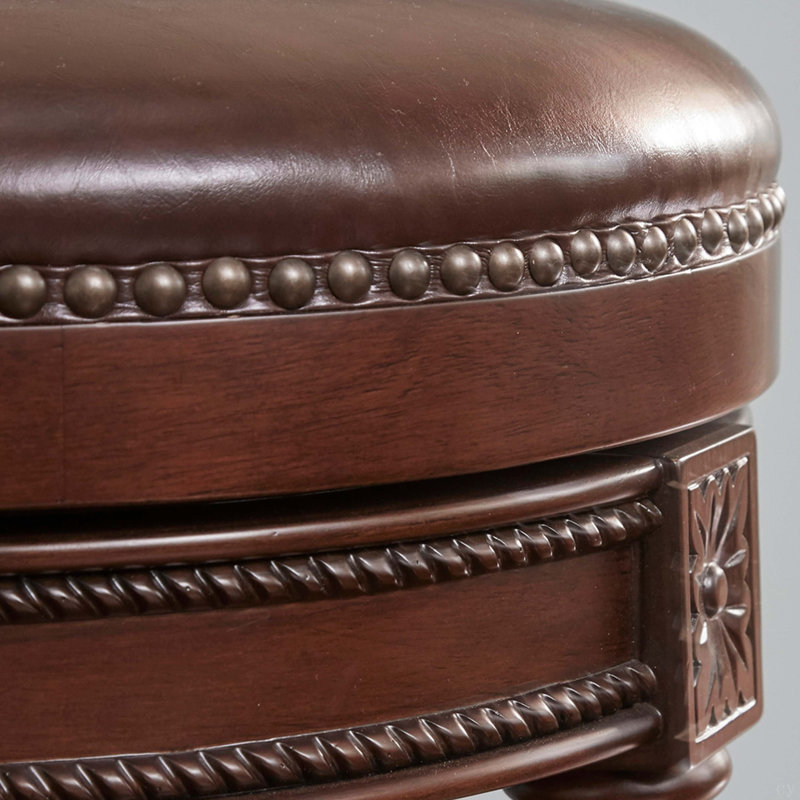 Tabouret de bar pivotant à hauteur de bar 31 po, Brown