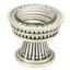 EDGAR BEREBI CHESAPEAKE KNOB DECORATED WITH CLEAR SWAROVSKI CRYSTALS IN MATTE SILVER PLATE