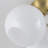 3 - Light Glass Semi Flush Mount Ceiling Light