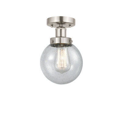 Alphonsa Glass Semi Flush Mount