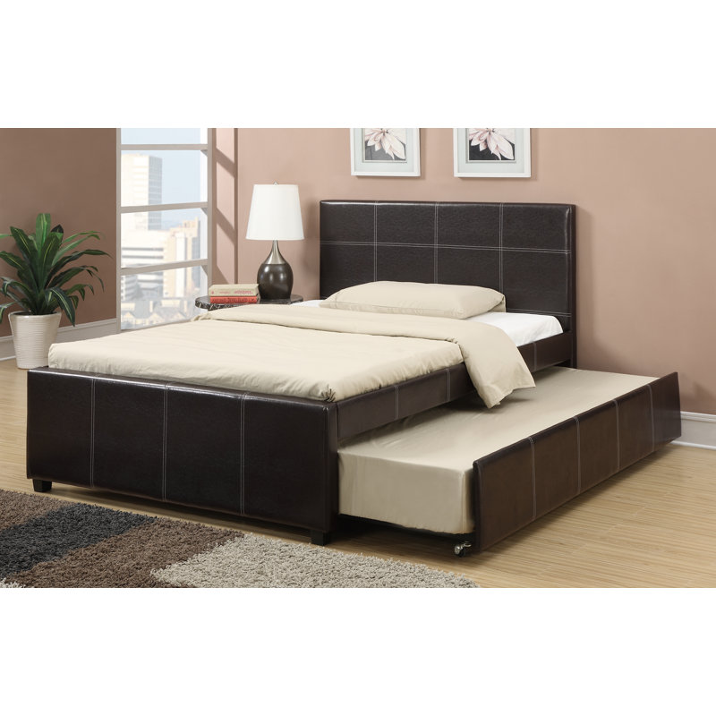 Lundberg Vegan Leather Platform Bed, Full