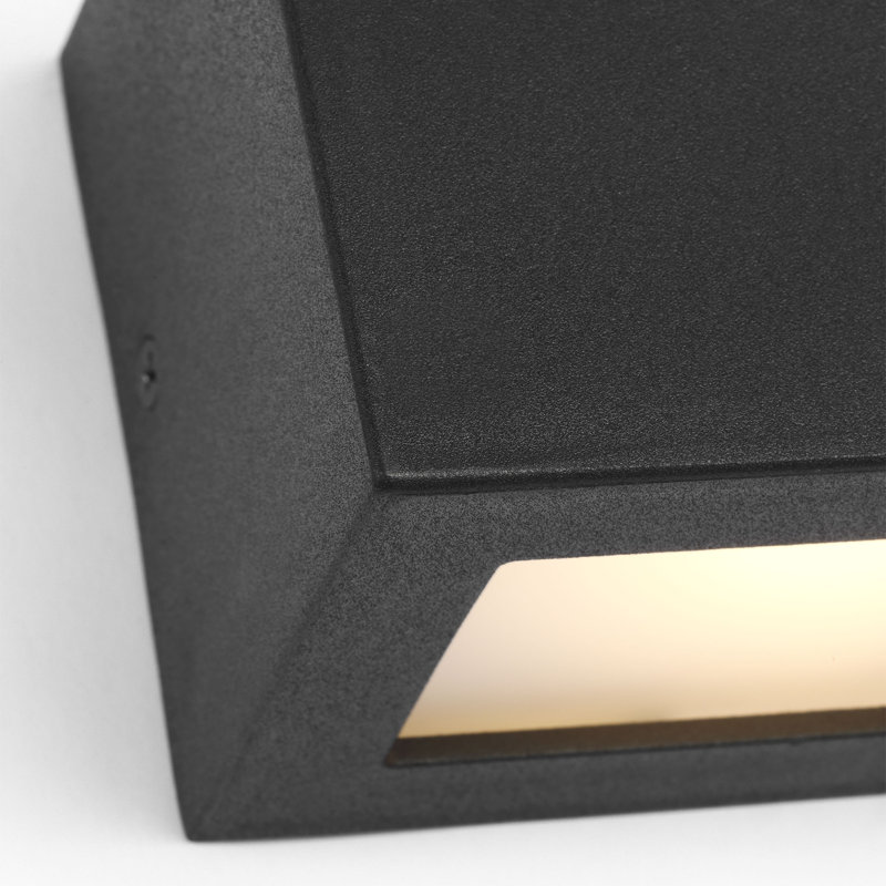 Kukei LED Outdoor Wall Lantern, 3.5" H x 5.5" W x 3" D