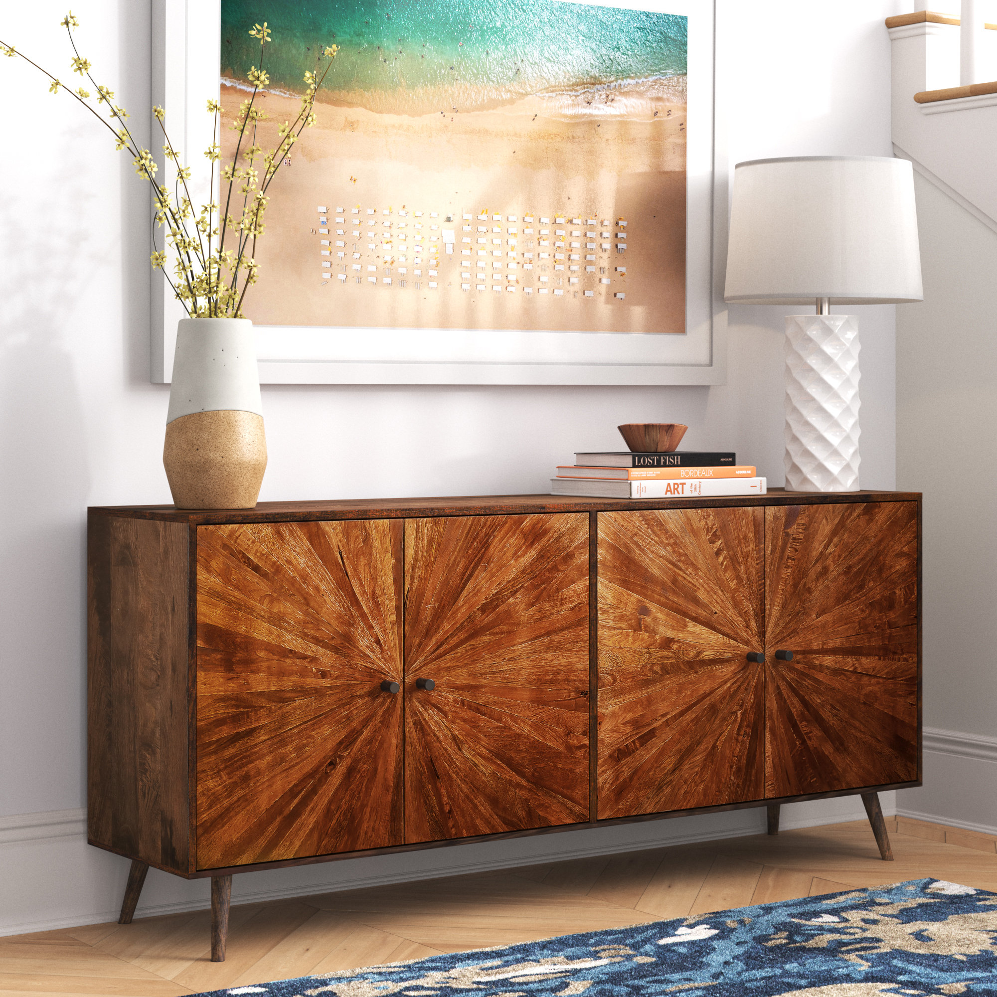 Mercury Row® Molucca 65'' Wide Maple Solid Wood Sideboard & Reviews ...