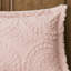 Édredon simple - Médaillon brodé en fausse fourrure, ultra, rosé avec médaillon en fourrure, rosé