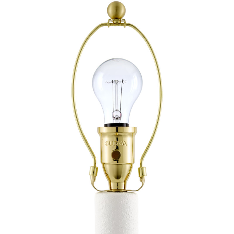 Hirotada Table Lamp, White, White