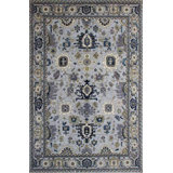 Transitional One-of-a-Kind Rectangle 9'10" X 14 Hand Knotted Area Rug