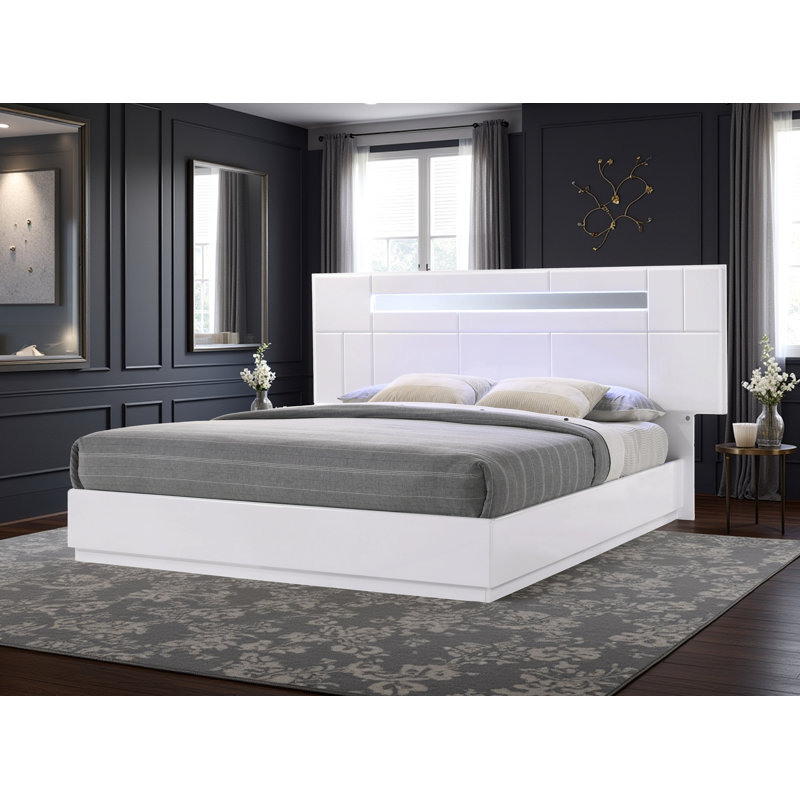 Grand lit blanc Ilsetraut, Grand lit