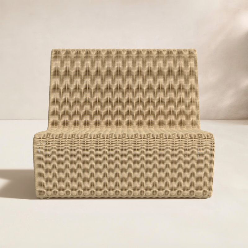 Chaise Adirondack Jimmy Wicker, Naturel