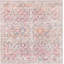 Tapis floral tissé à la machine Engelhardt en chenille ivoire / rose-1028141485