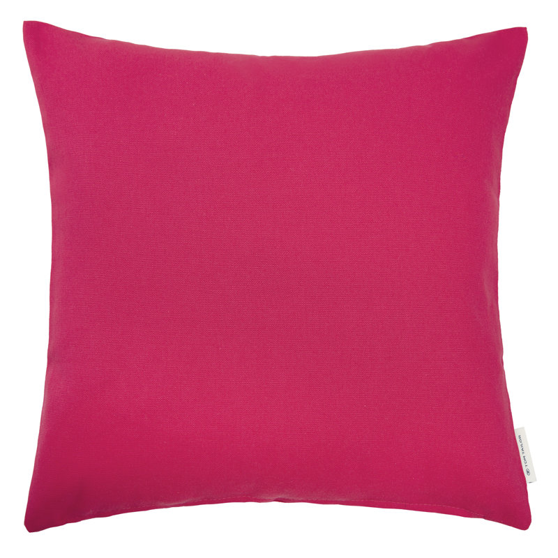 Square Throw Cushion Cover, 50 cm H x 50 cm W, Antique pink and pink