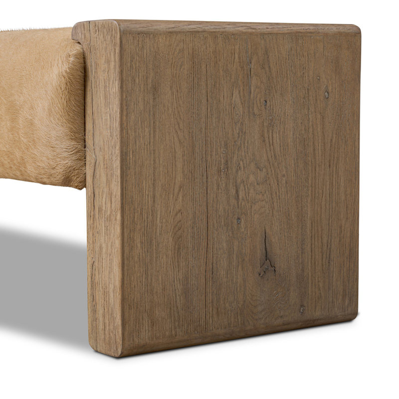 Knox Accent Bench-Light Hair on Hide