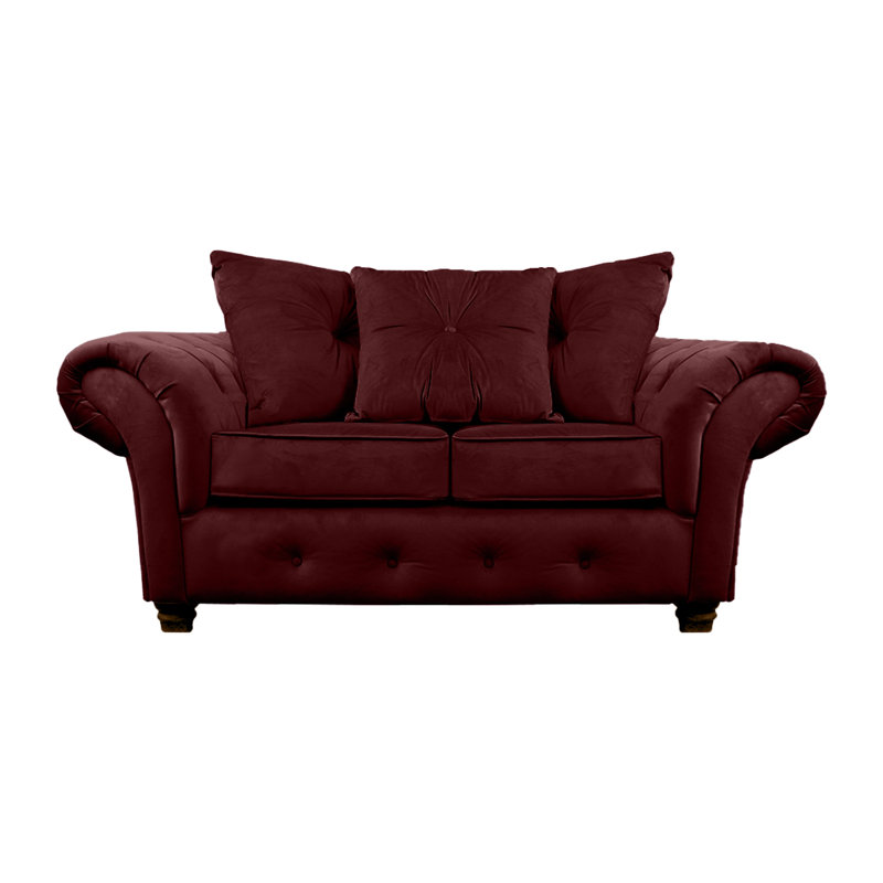 Lila 2 Seater Velvet Sofa, Purple
