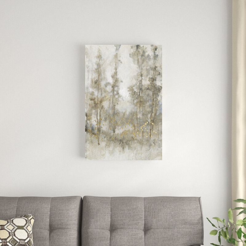 «Thicket Of Trees I» par Tim Ottoole - impression sur toile tendue, H 30 po x l 20 po