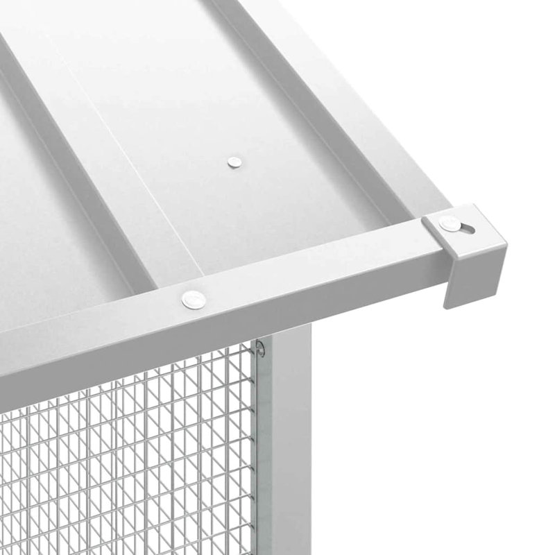 247cm Steel Floor Bird Cage, Grey