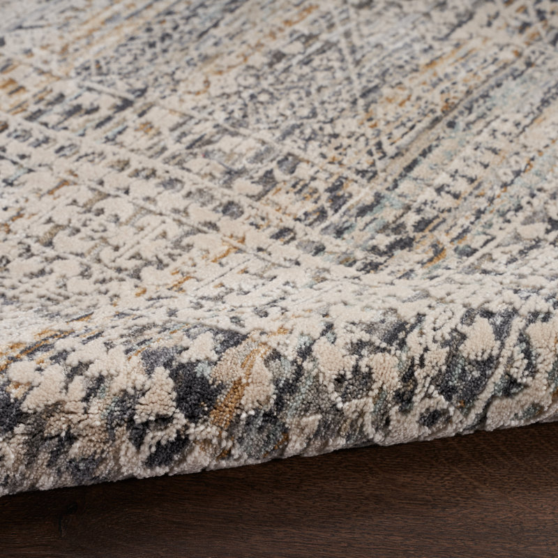 Geometric Indoor Rug, Round 7'10"