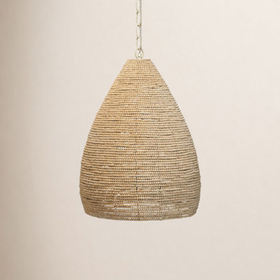 Karlene Single Light Wood Dimmable Pendant