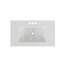 Plateau de meuble-lavabo minimaliste moderne en céramique 32 pouces avec trous de robinet pré-percés Worthington (lavabo seulement)