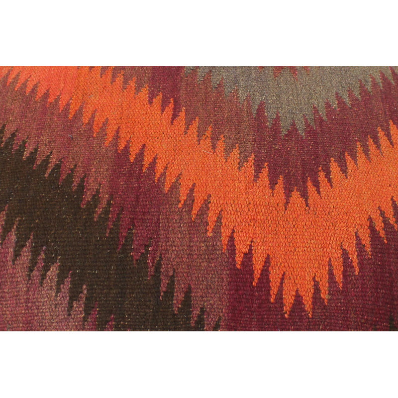 Repose-pieds Anauri, Laine antique orange Ayla