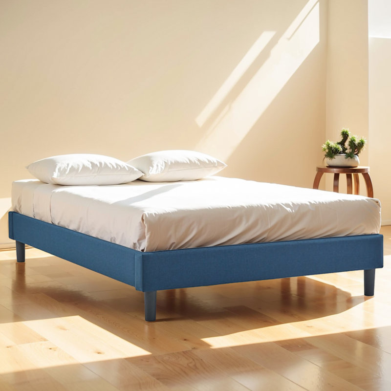 Base de lit plateforme moderne et élégante: support durable, design élégant et confort ultime, Double