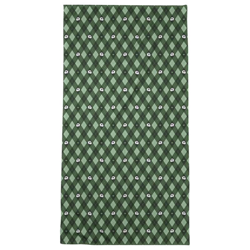 Katelyn Elizabeth Cotton Blend Beach Towel, Green