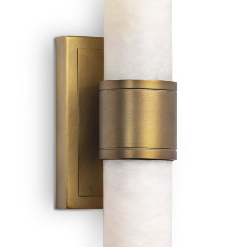 Emmett 2 - Light Armed Sconce, Natural Brass