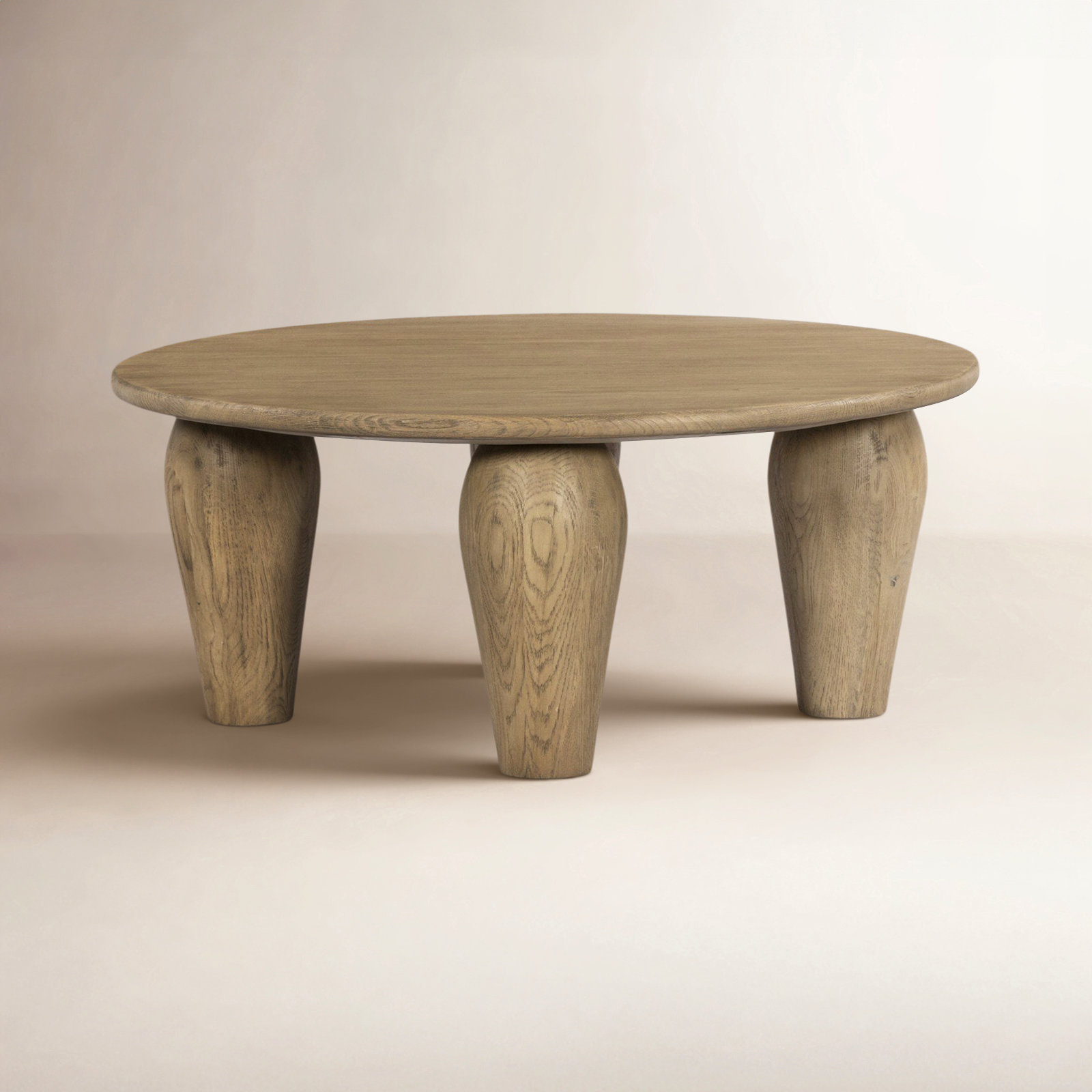 Kei Solid Wood Single Coffee Table, Medium Brown, 16" H x 38" L x 38" W