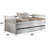 Twin Solid Pine Daybed In White, 660lbs Weight Load Capacity Made From Pine,