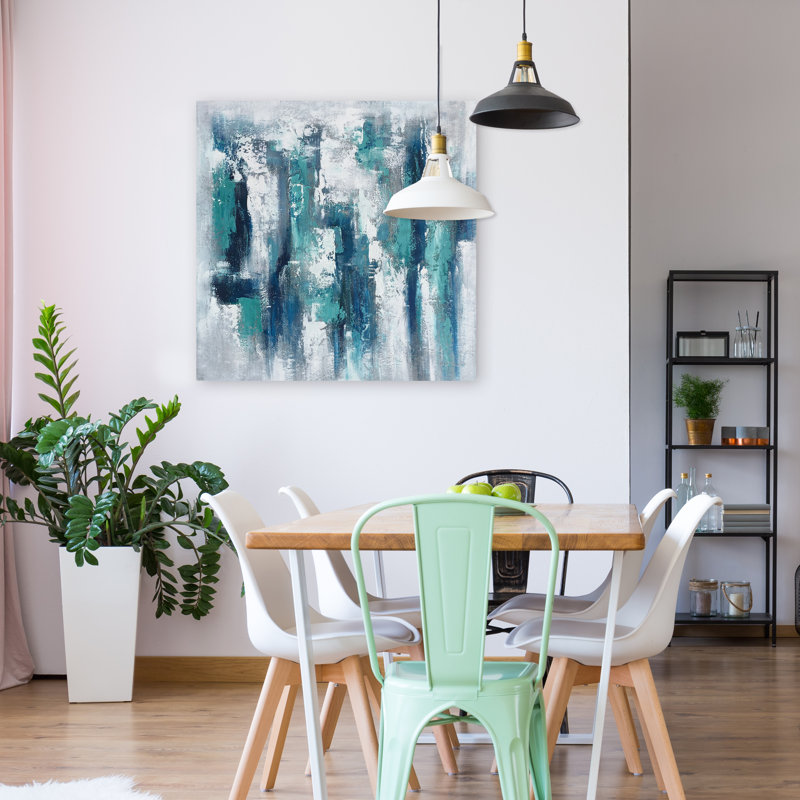 Peinture abstraite sur toile 40 x 40 po