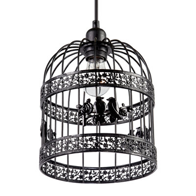 23cm H Metal Bell Pendant Shade ( No Direct Attachment Method ) in Black