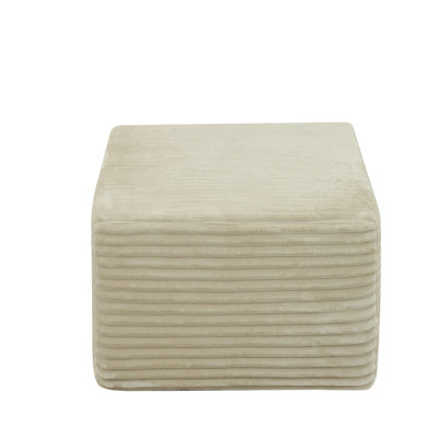 Corduroy Ottoman (Beige)
