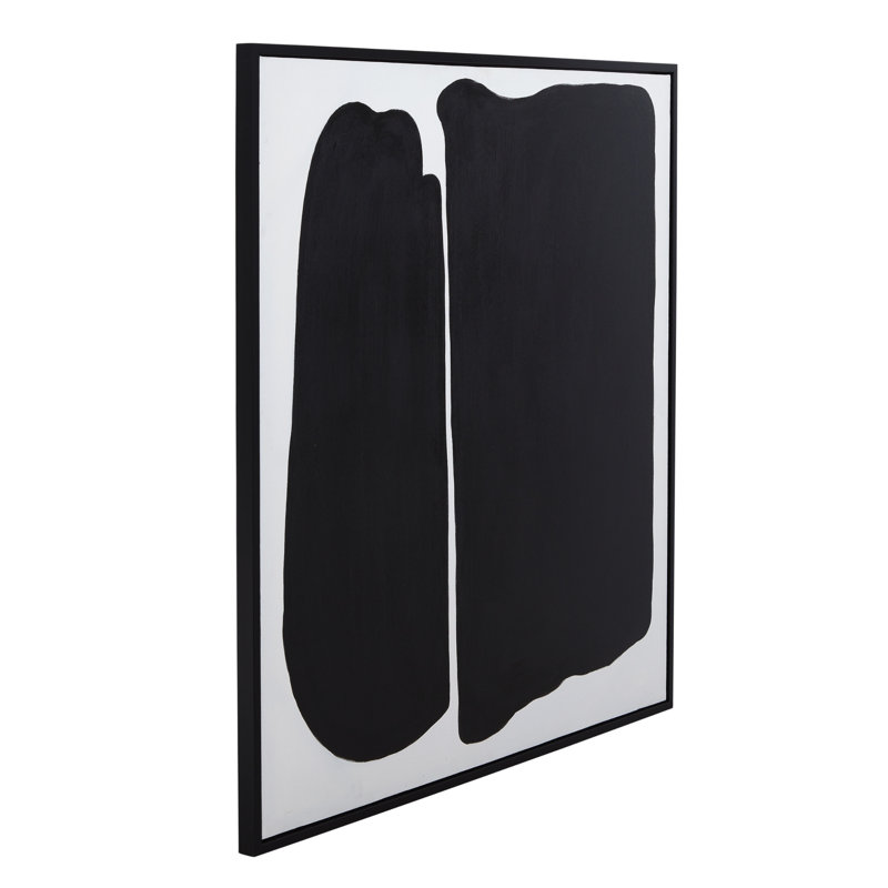 Toile encadrée à formes parallèles