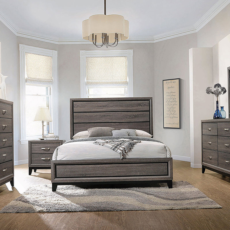 Commode 6 tiroirs Grey Oak