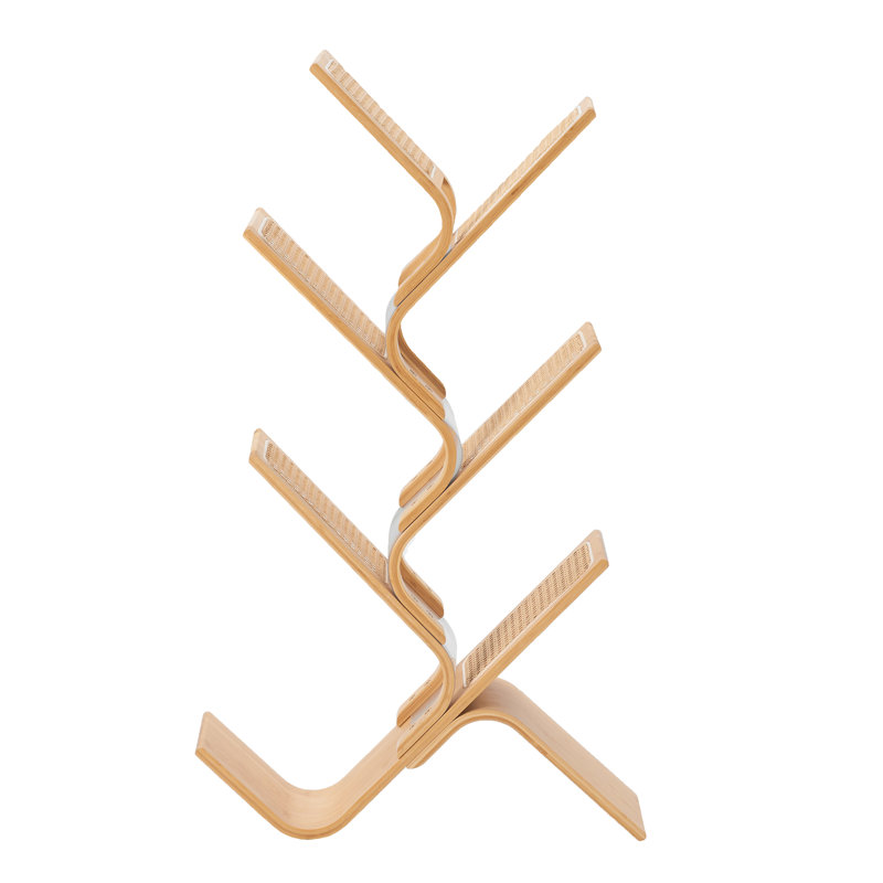 58.9cm W Bamboo / Rattan Bookcase, (6 Shelves) 108cm H x 58.9cm W x 20.1cm D