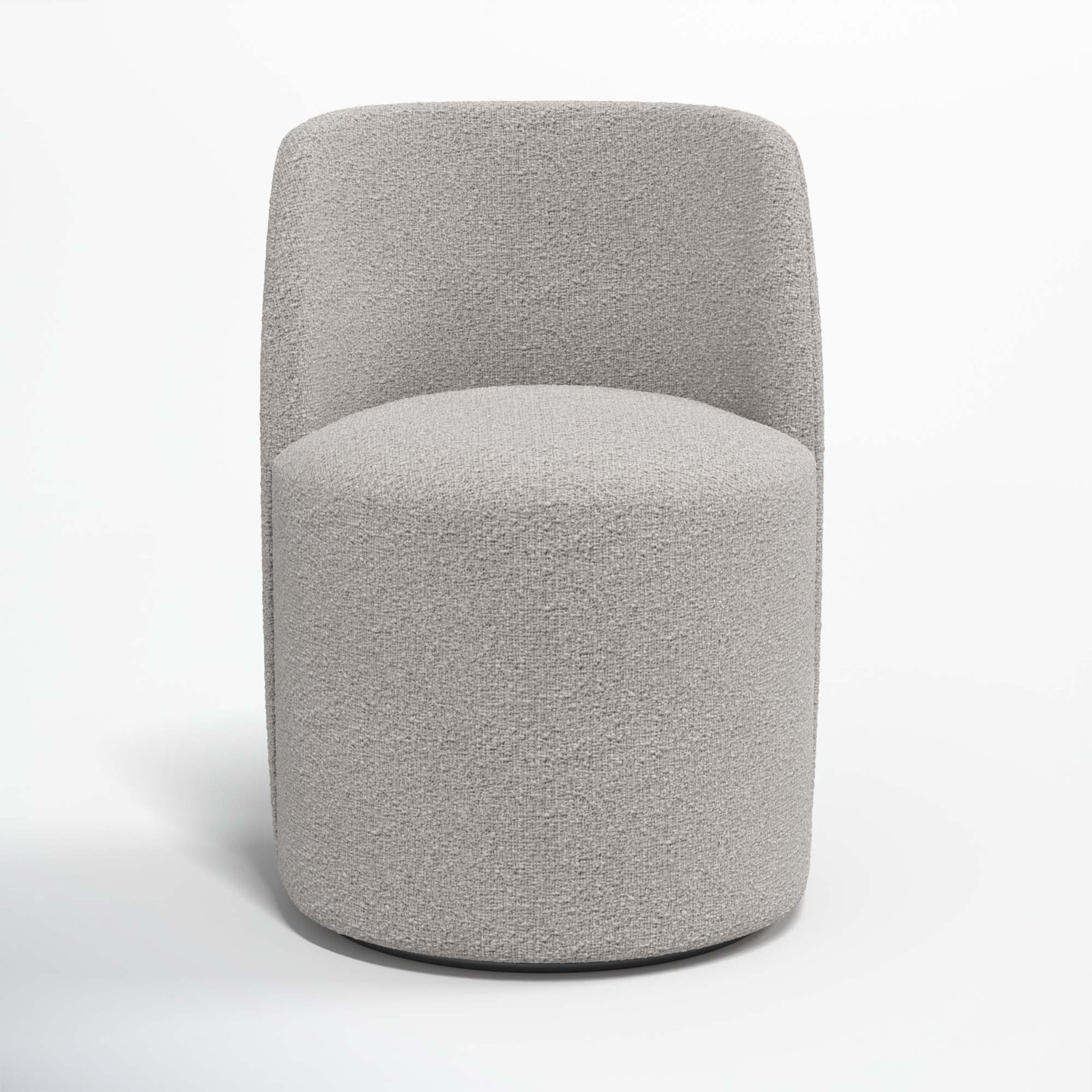 Begonia Swivel Dining Chair, Classic Elephant Boucle