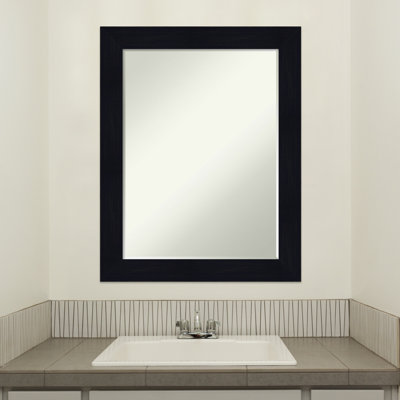 Wood Flat Wall Mirror
