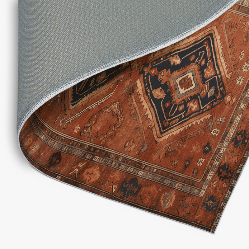 Tapis turc intérieur et extérieur brun, Rectangulaire 2 pi x 3 pi